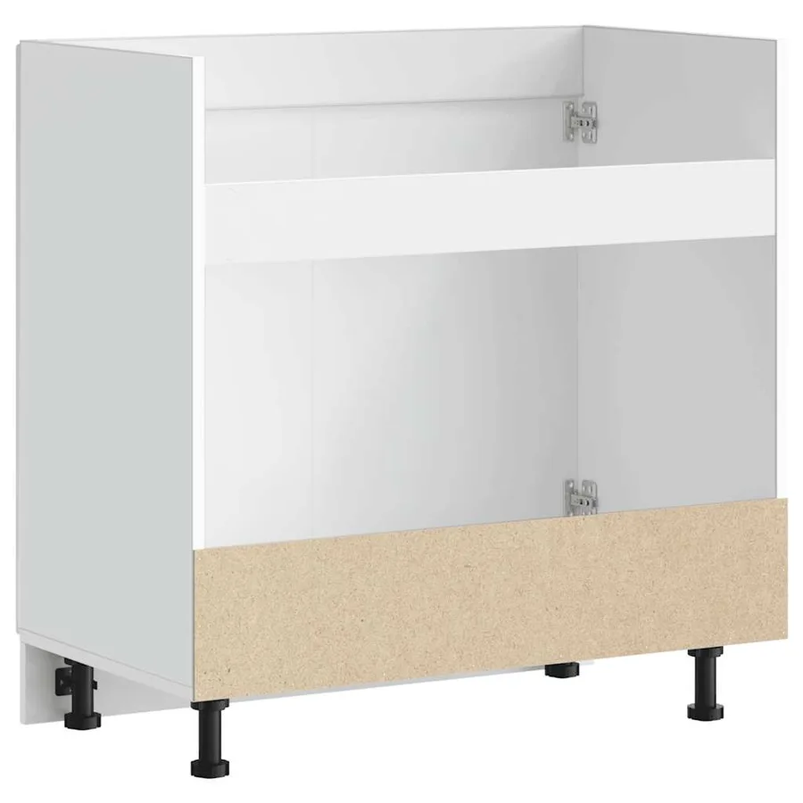 Meuble bas pour évier Porto blanc brillant 80x46x81,5 cm - 7