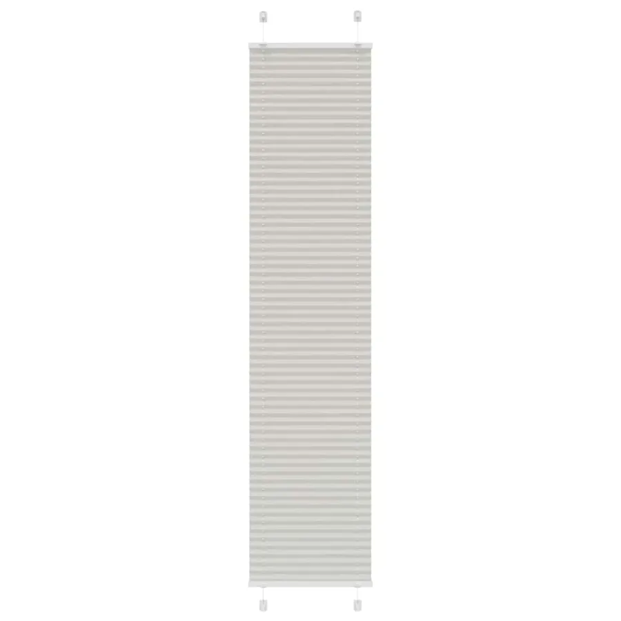 Store plissé gris clair 40x200 cm largeur du tissu 39,4 cm