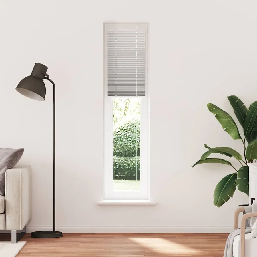 Store plissé gris clair 40x200 cm largeur du tissu 39,4 cm - 2