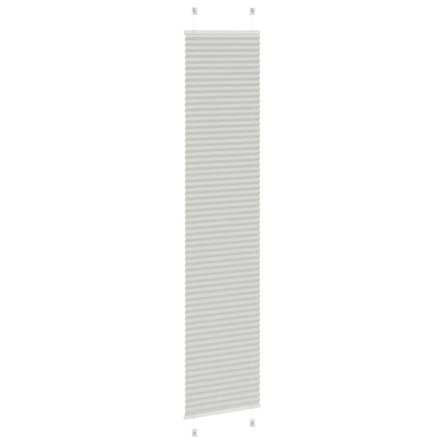 Store plissé gris clair 40x200 cm largeur du tissu 39,4 cm - 4
