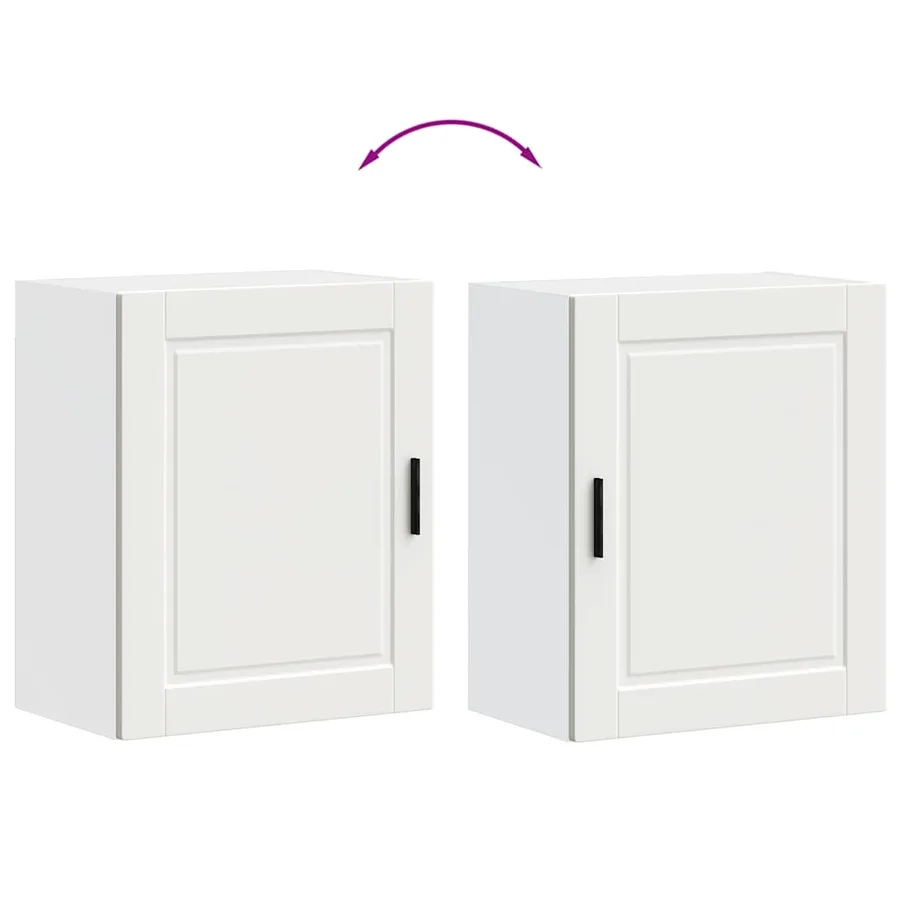 Armoire murale de cuisine Porto blanc bois d'ingénierie - 9