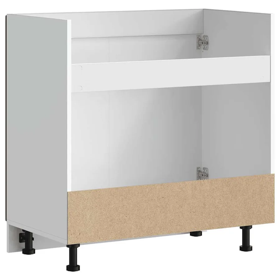 Meuble bas pour évier Porto chêne marron bois ingénierie - 7
