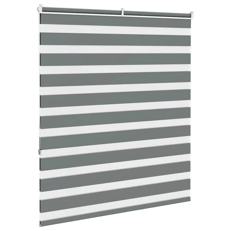 Store zèbre gris foncé largeur du tissu 120,9 cm polyester - 4