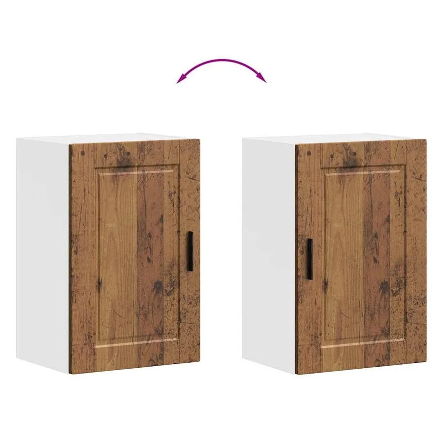 Armoire murale de cuisine Porto vieux bois bois d'ingénierie - 9