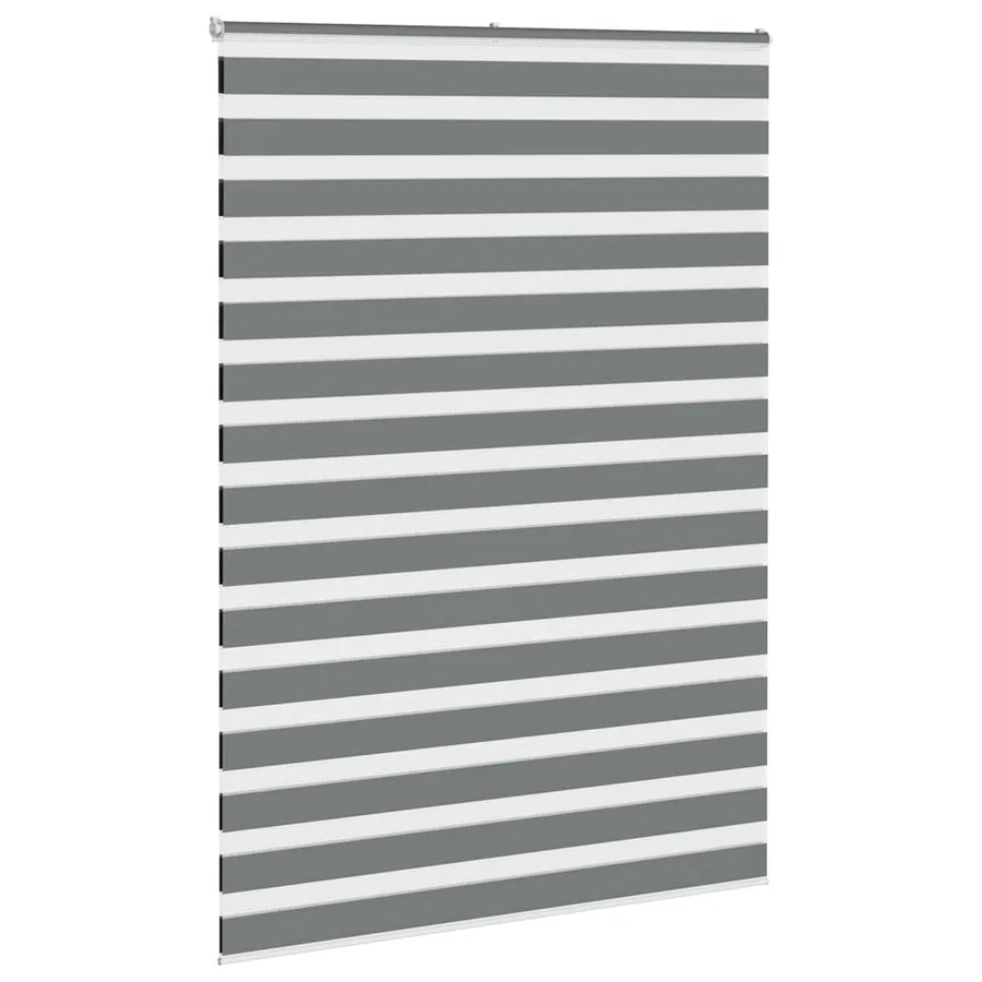Store zèbre gris foncé largeur du tissu 155,9 cm polyester - 3