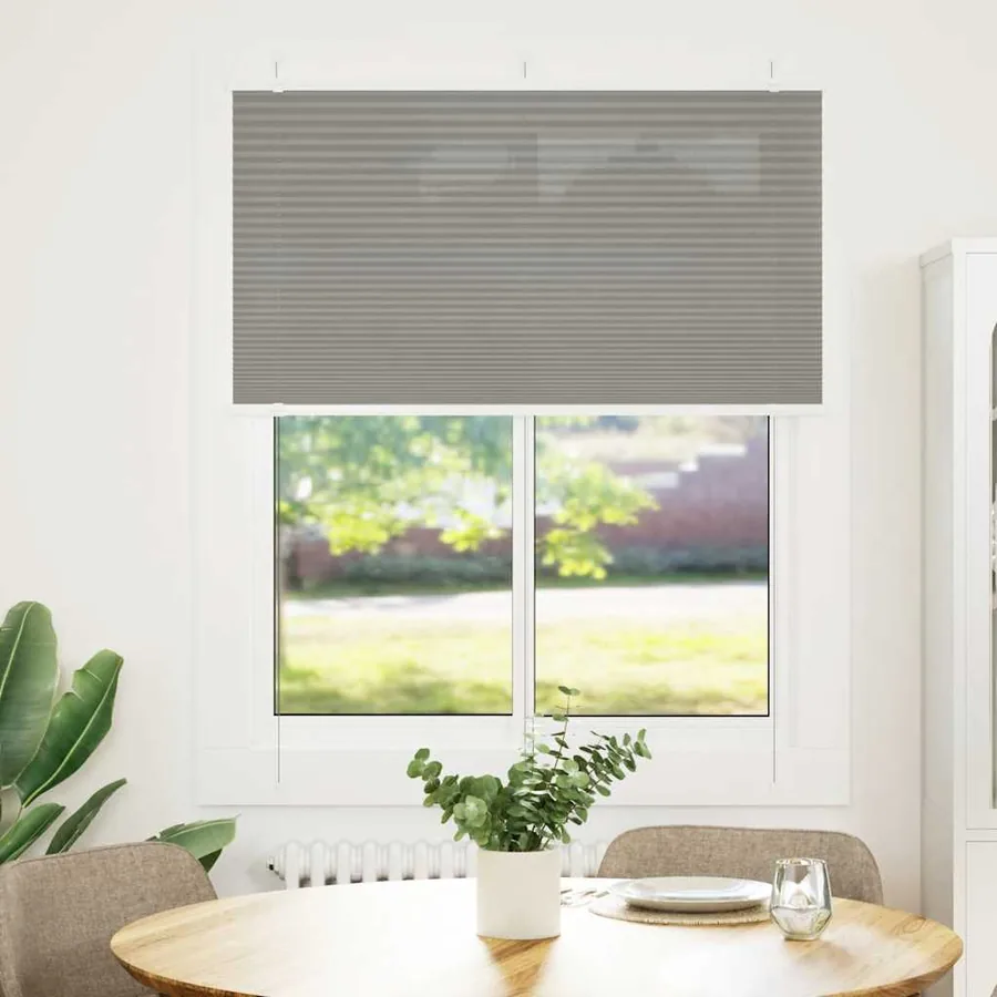 Store plissé anthracite 110x100 cm largeur du tissu 109,4 cm