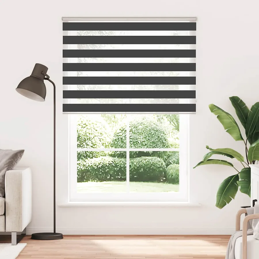 Store zèbre noir 155x200 cm largeur du tissu 150,9 cm polyester - 2