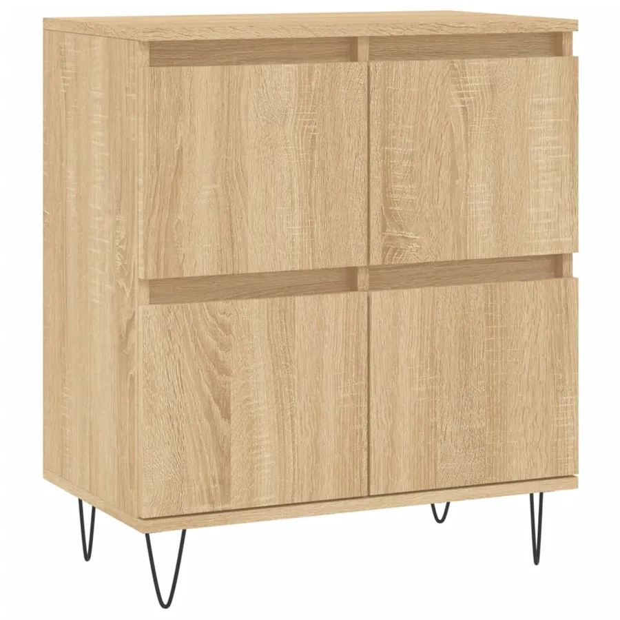 Buffets 2 pcs chêne sonoma bois d'ingénierie - 5