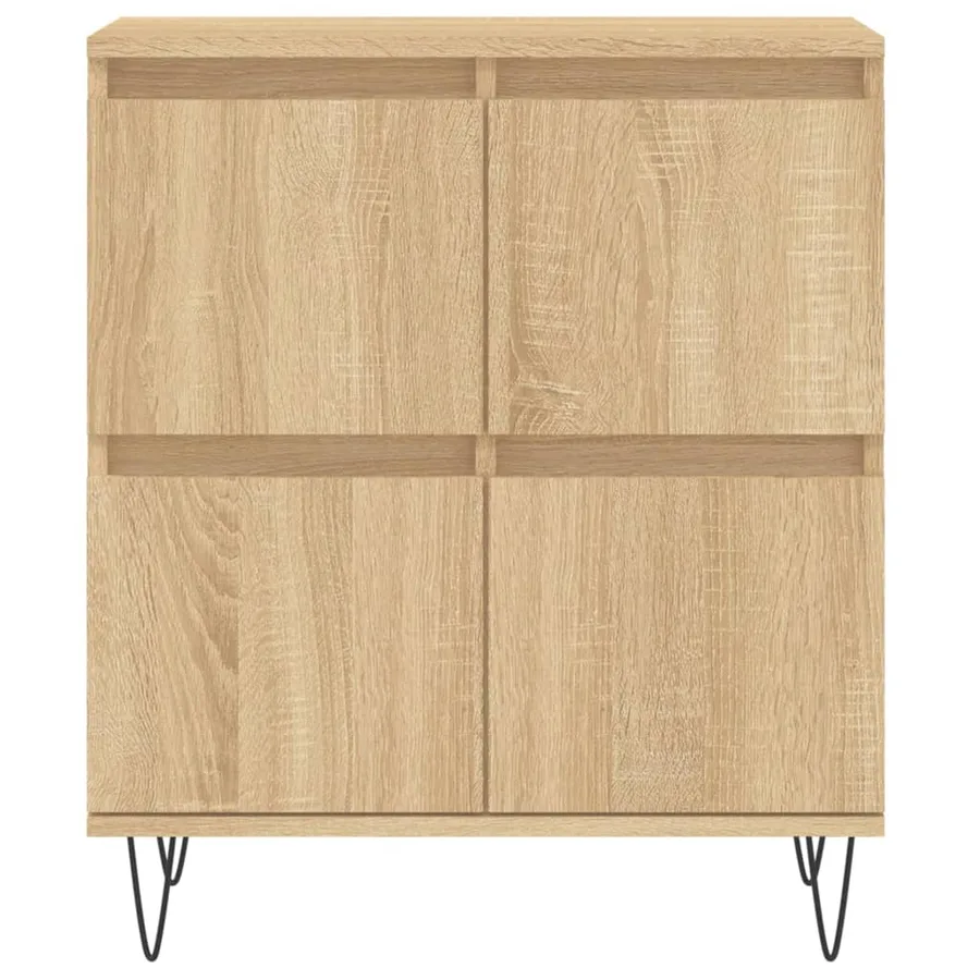 Buffets 2 pcs chêne sonoma bois d'ingénierie - 6