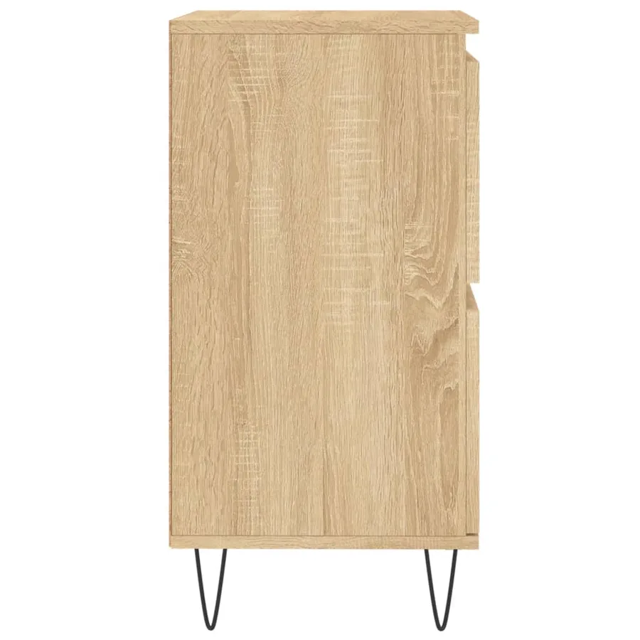 Buffets 2 pcs chêne sonoma bois d'ingénierie - 7