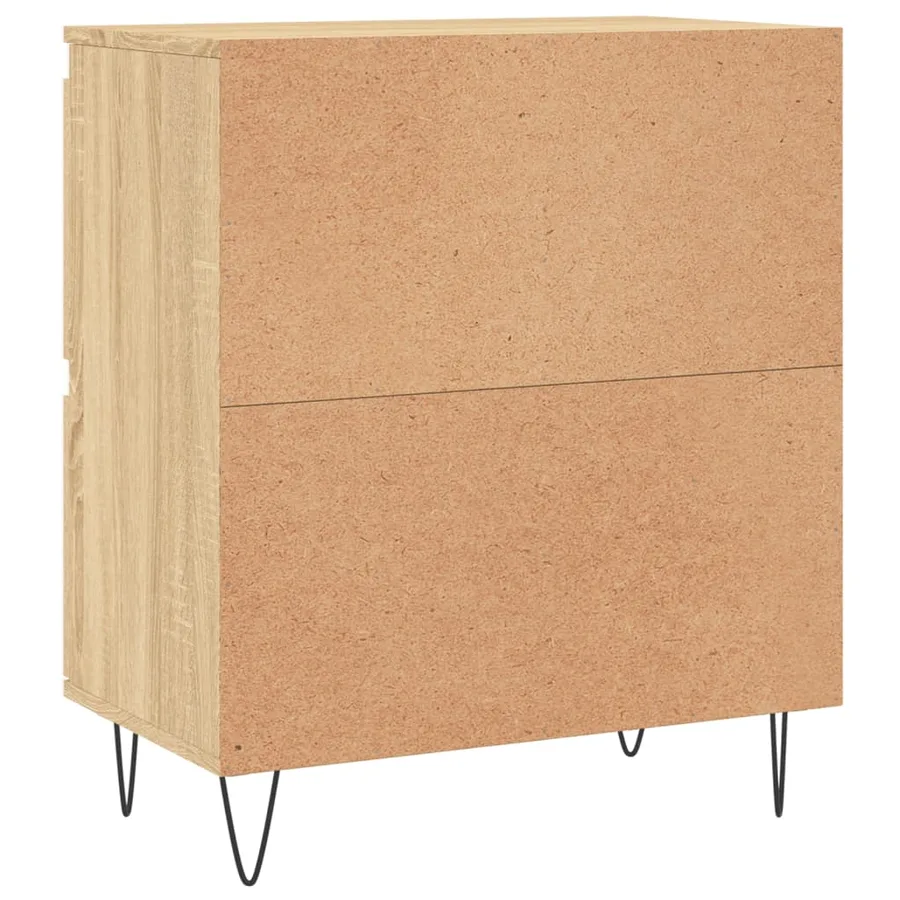 Buffets 2 pcs chêne sonoma bois d'ingénierie - 8