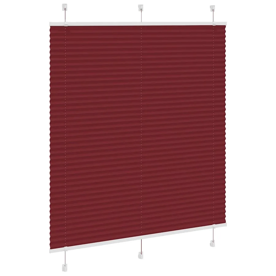 Store plissé rouge bordeaux 115x150 cm largeur du tissu 114,4cm - 3