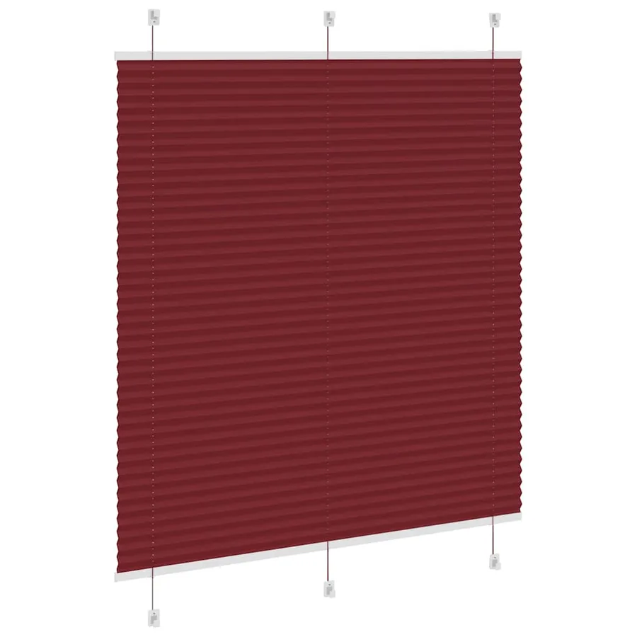 Store plissé rouge bordeaux 115x150 cm largeur du tissu 114,4cm - 4