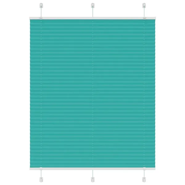 Store plissé vert pétrole 110x150cm largeur du tissu 109,4cm
