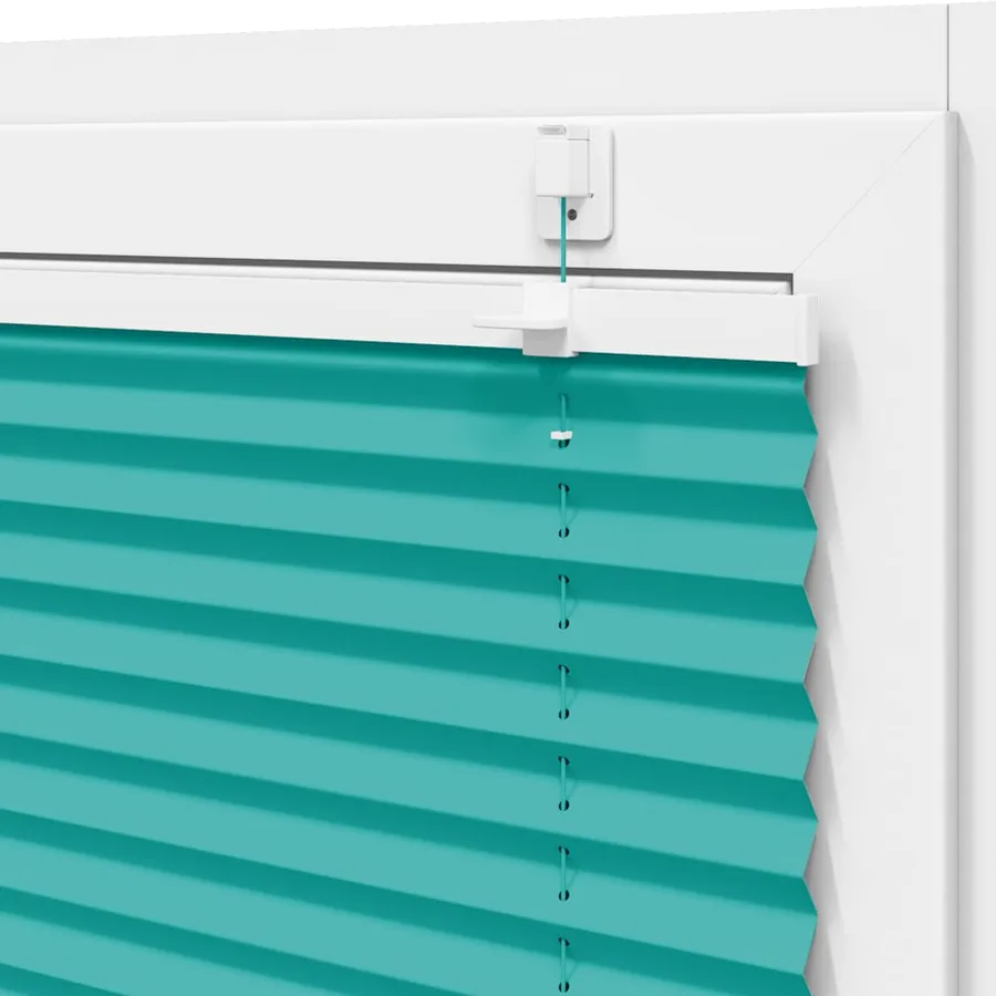 Store plissé vert pétrole 110x150cm largeur du tissu 109,4cm - 10
