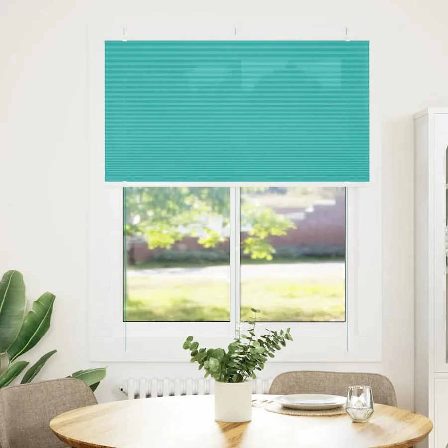 Store plissé vert pétrole 110x150cm largeur du tissu 109,4cm - 2
