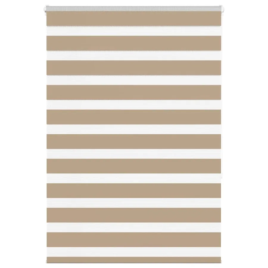 Store zèbre marron sable largeur du tissu 100,9cm polyester
