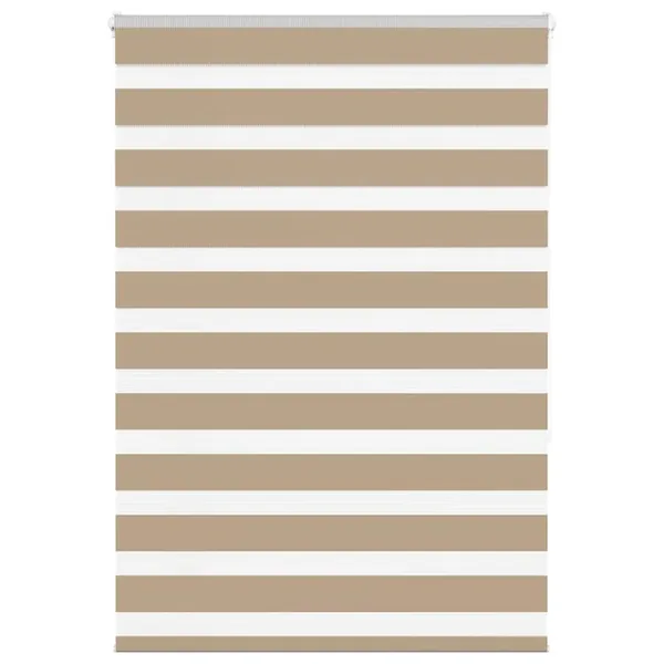 Store zèbre marron sable largeur du tissu 100,9cm polyester