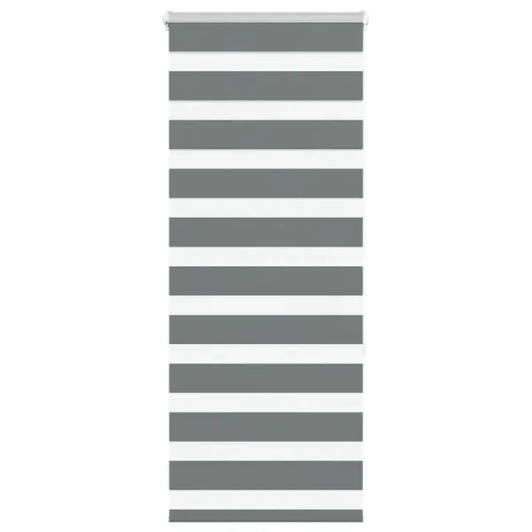 Store zèbre gris foncé largeur du tissu 50,9 cm polyester