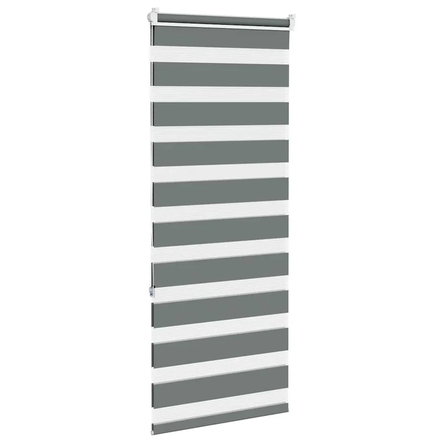Store zèbre gris foncé largeur du tissu 50,9 cm polyester - 4