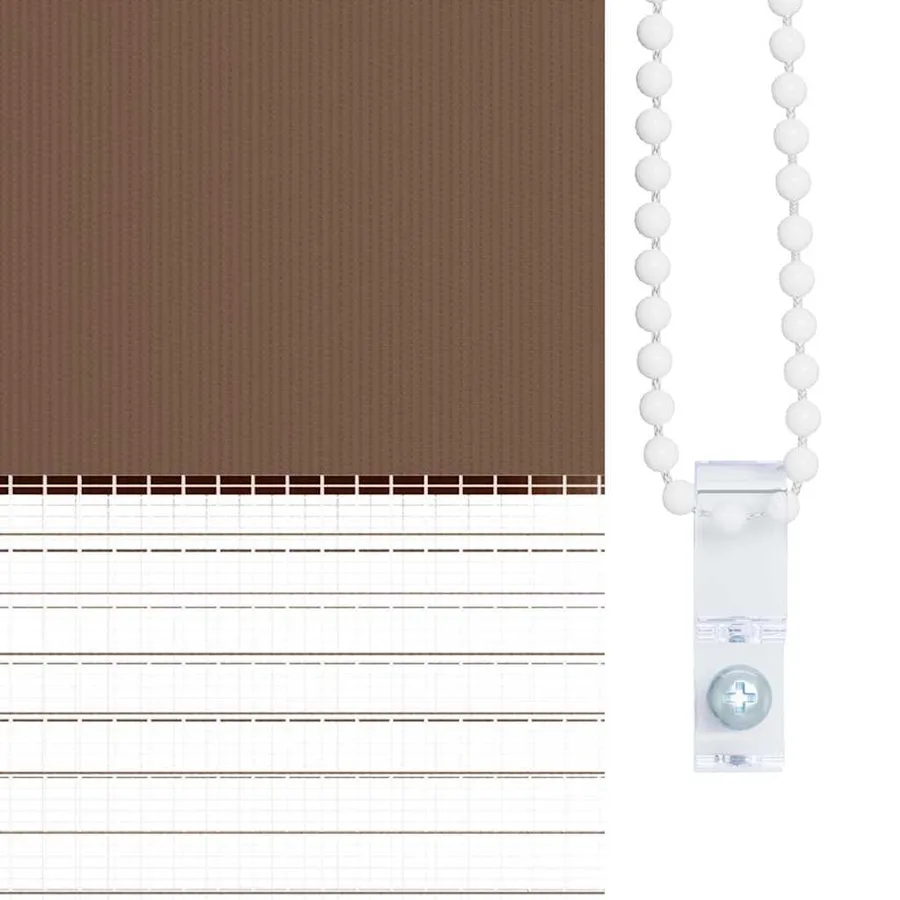 Store zèbre marron 150x150cm largeur du tissu 145,9cm polyester - 9