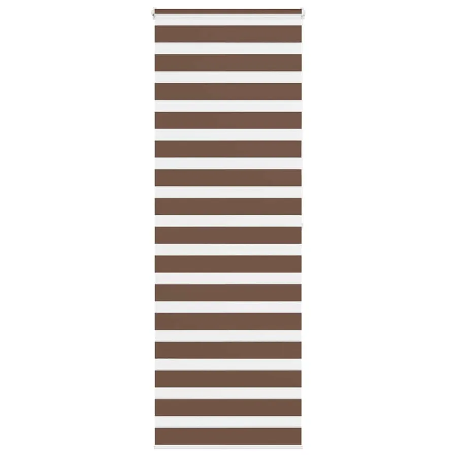 Store zèbre marron 80x200 cm largeur du tissu 75,9 cm polyester