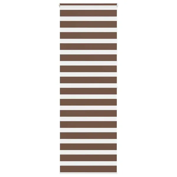 Store zèbre marron 80x200 cm largeur du tissu 75,9 cm polyester