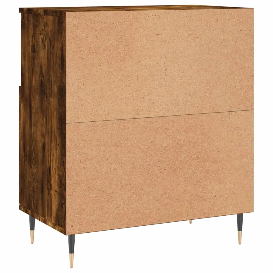 Buffets 2 pcs chêne fumé bois d'ingénierie - 8