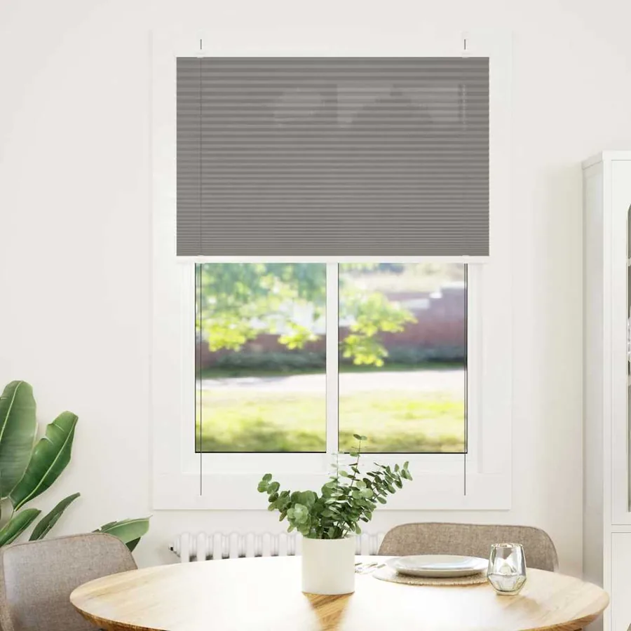 Store plissé anthracite 100x100 cm largeur du tissu 99,4 cm