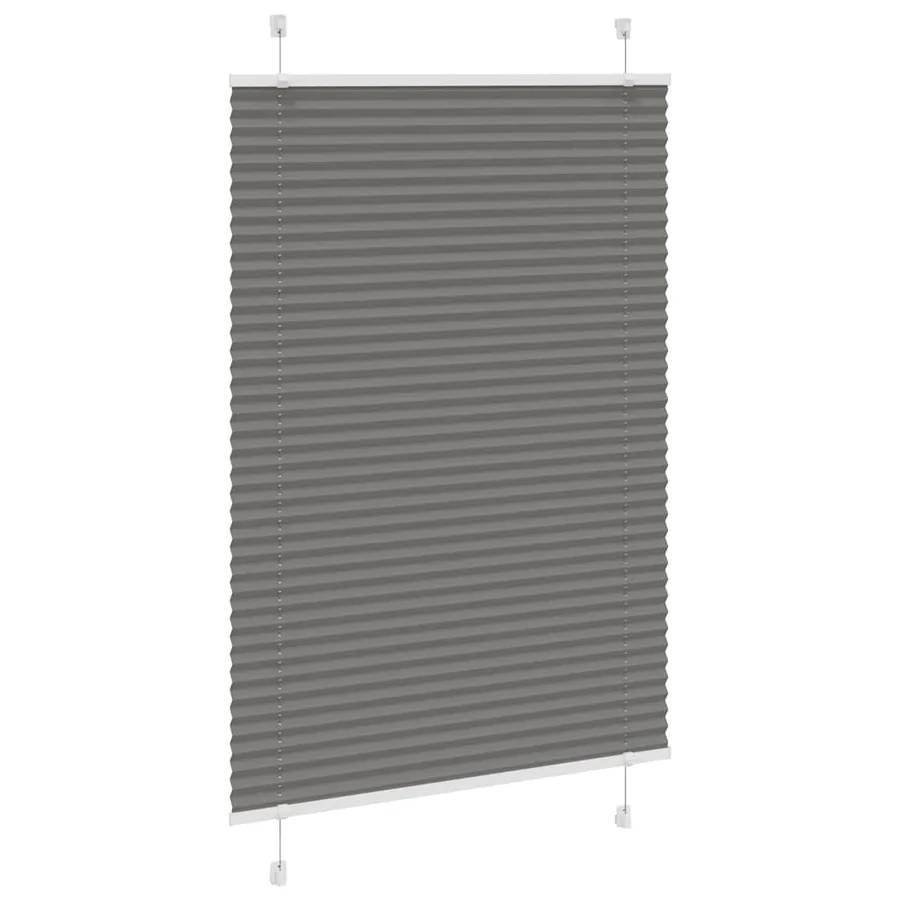 Store plissé anthracite 100x100 cm largeur du tissu 99,4 cm - 3
