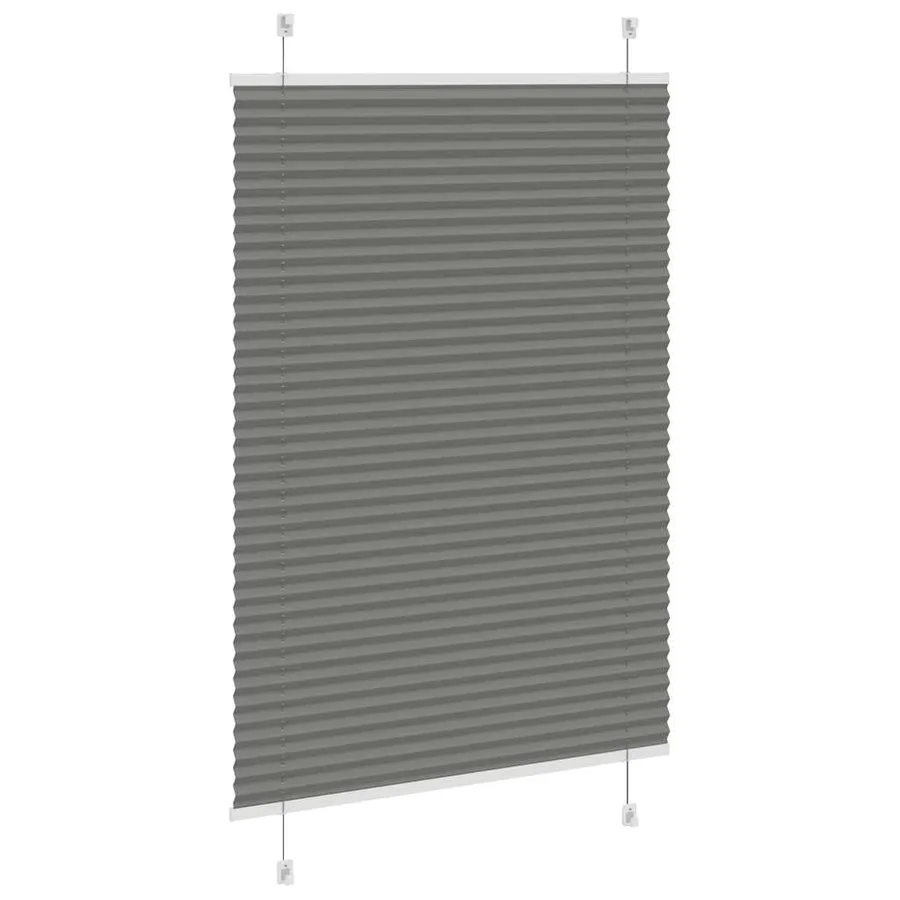 Store plissé anthracite 100x100 cm largeur du tissu 99,4 cm - 4
