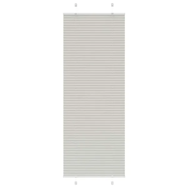 Store plissé gris clair 75x200 cm largeur du tissu 74,4 cm