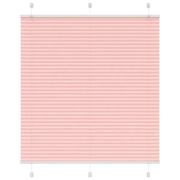 Store plissé rose 115x100 cm largeur du tissu 114,4cm polyester
