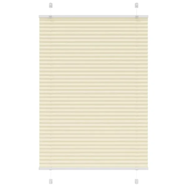 Store plissé crème 85x100 cm largeur du tissu 84,4 cm polyester