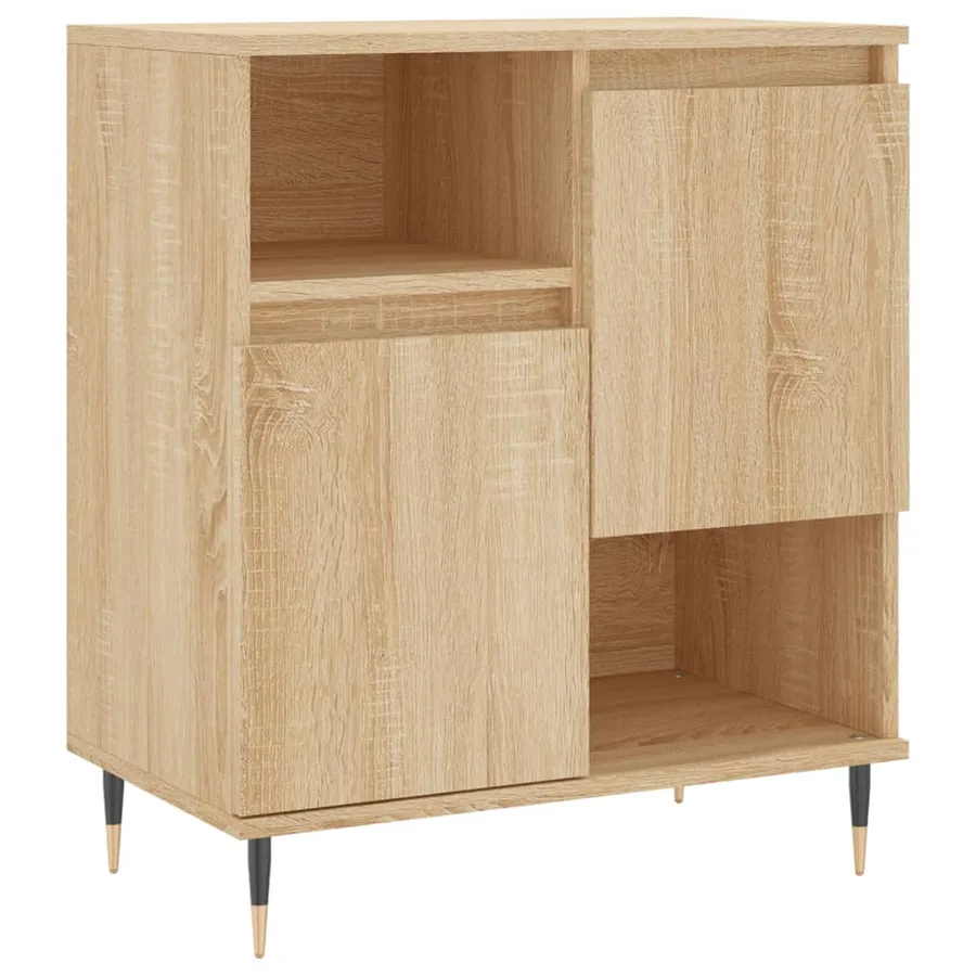 Buffets 2 pcs chêne sonoma bois d'ingénierie - 5