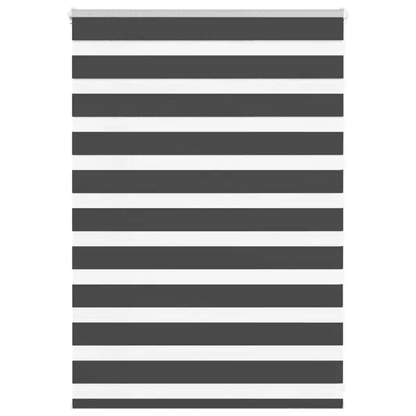 Store zèbre noir 110x100 cm largeur du tissu 105,9 cm polyester