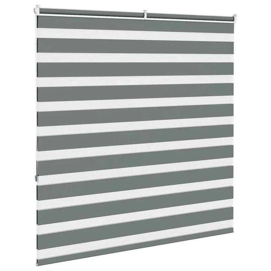 Store zèbre gris foncé largeur du tissu 145,9 cm polyester - 4