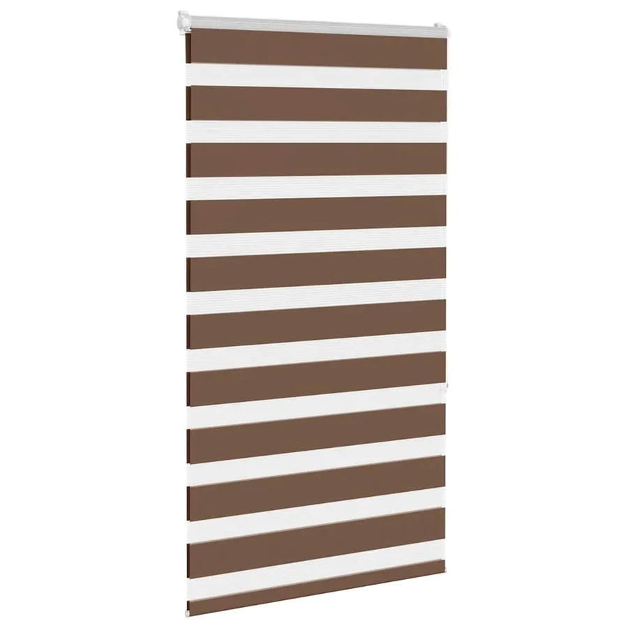 Store zèbre marron 90x150 cm largeur du tissu 85,9 cm polyester - 3