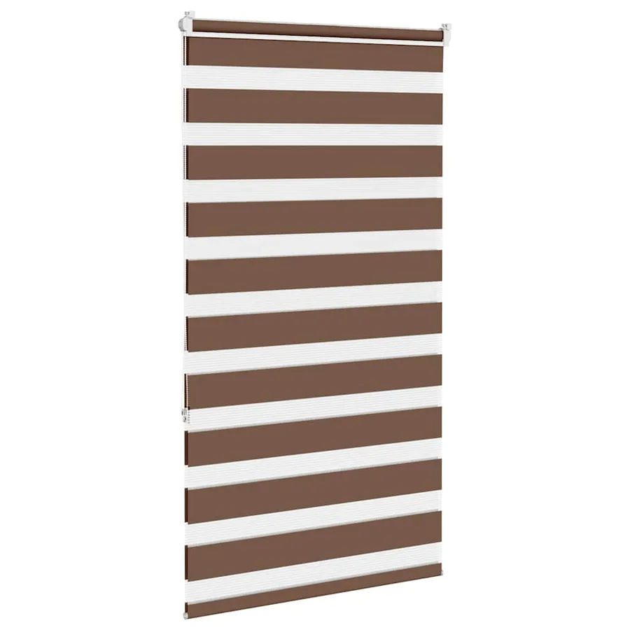Store zèbre marron 90x150 cm largeur du tissu 85,9 cm polyester - 4