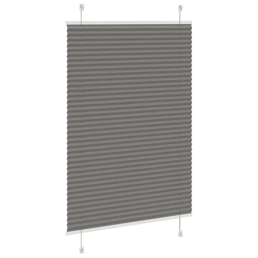 Store plissé anthracite 85x150 cm largeur du tissu 84,4 cm - 4