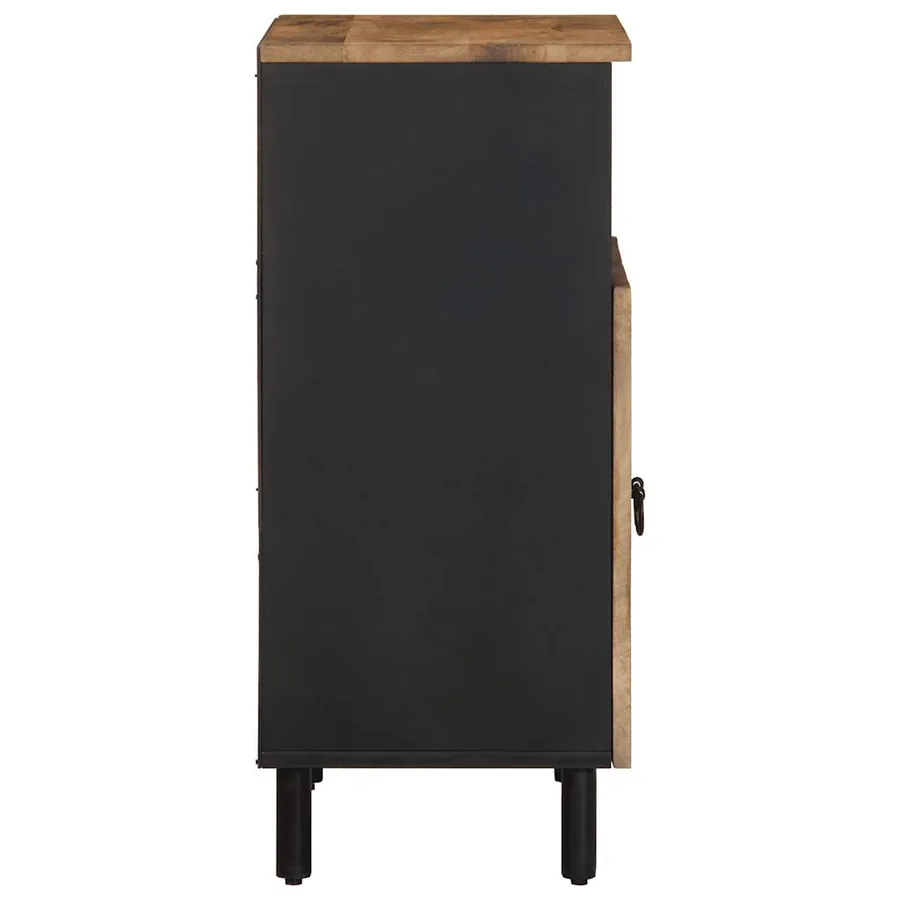 Buffet 60x33,5x75 cm bois de manguier brut massif - 4