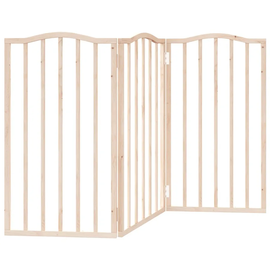 Barrière pour chien pliable 3 panneaux 150 cm bois de peuplier - 6