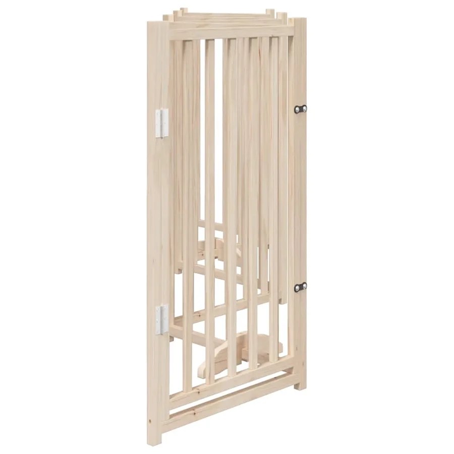 Barrière pour chien avec porte pliable 6 panneaux 300 cm Bois massif Sapin - 5