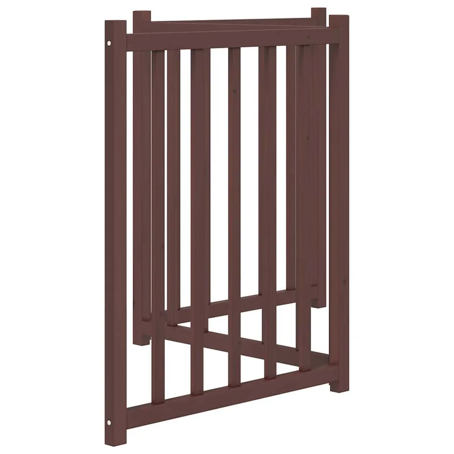 Barrière pour chien pliable 3 panneaux 150 cm bois sapin massif - 5