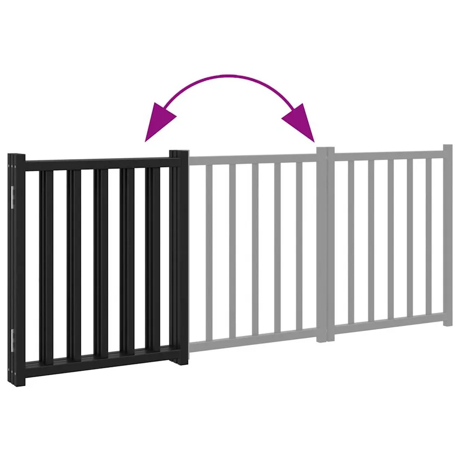 Barrière pour chien pliable 3 panneaux 150 cm bois sapin massif - 7