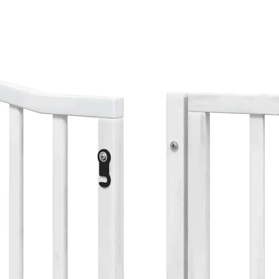 Barrière pour chien porte pliable 10 panneaux bois de peuplier - 10
