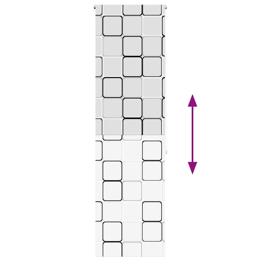 Store enrouleur de douche 80x240 cm largeur du tissu 76 cm - 5