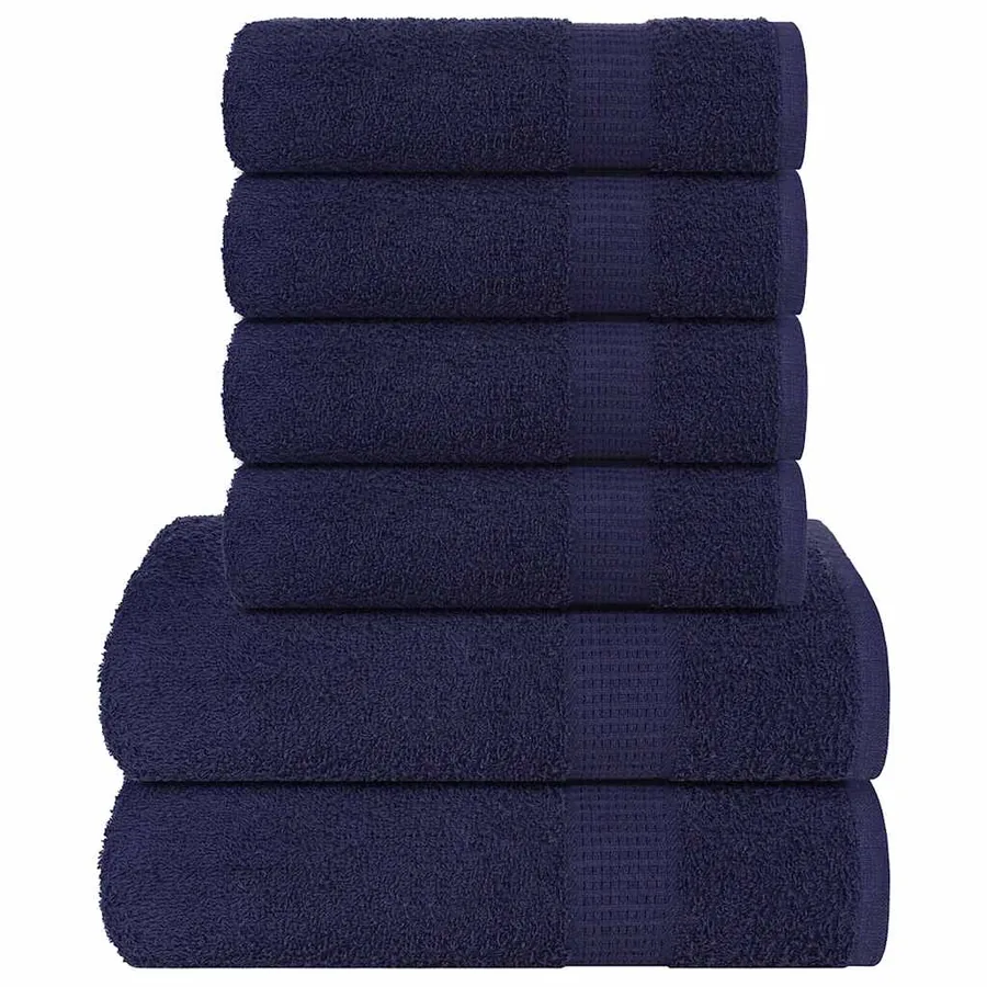 Ensemble de serviettes FROGN 6 pcs bleu marine 360 g/m²
