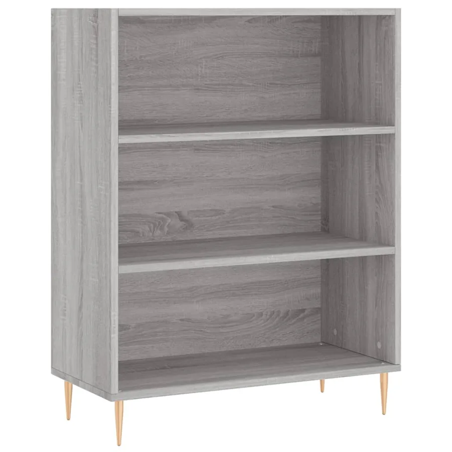 Buffet sonoma gris 69,5x32,5x180 cm bois d'ingénierie - 4