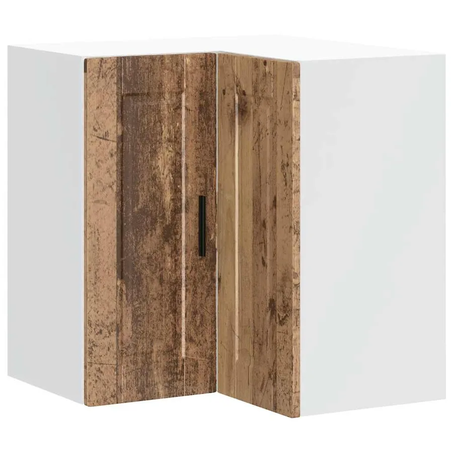 Armoire d'angle murale de cuisine Porto vieux bois - 2